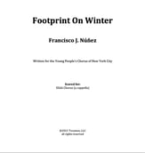 Footprint On Winter SSAA choral sheet music cover